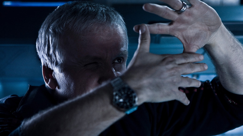 James Cameron filming Avatar: The Way of Water