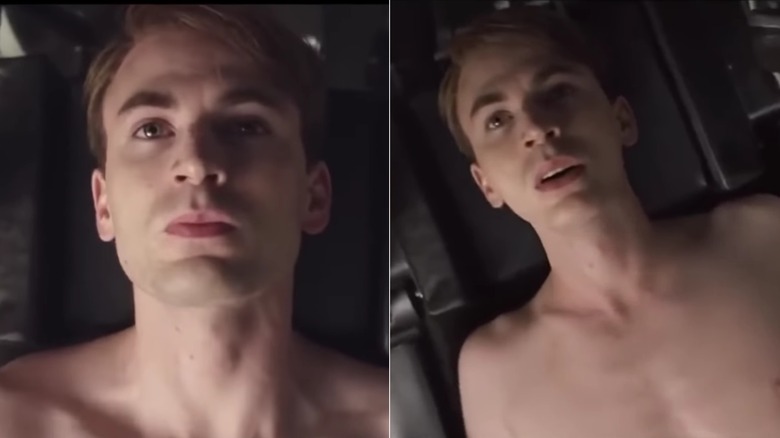 Chris Evans naturally, and the skinny CGI version