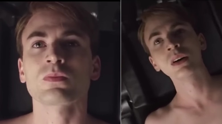 Chris Evans naturally, and the skinny CGI version