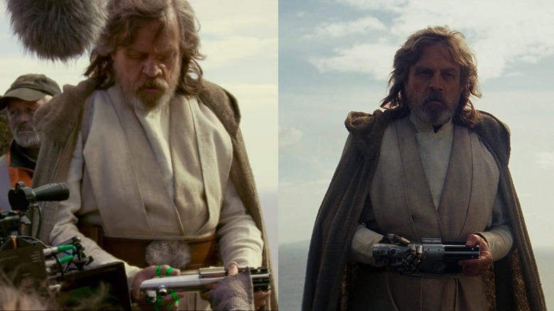 Luke Skywalker metal hand Last Jedi