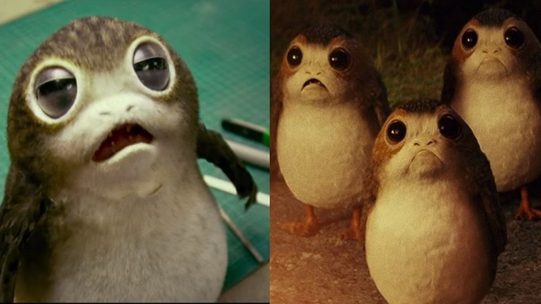Porgs Last Jedi behind the scenes