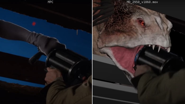The Predator bluescreen photography and CGI