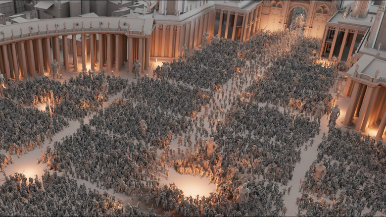 Pre-VFX image of Lucifer's palace