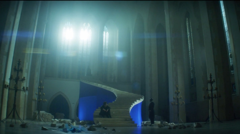 The set of Dream's throne room at Guildford Cathedral