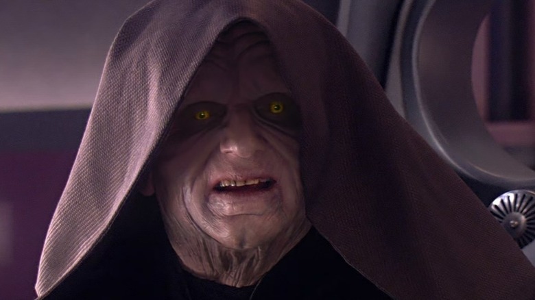 Darth Sidious stares with disgust in Star Wars: Revenge of the Sith
