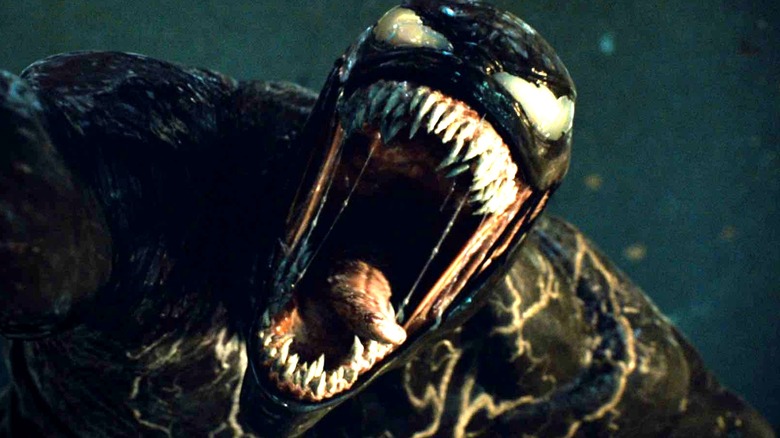 Venom prepares to snack on Carnage