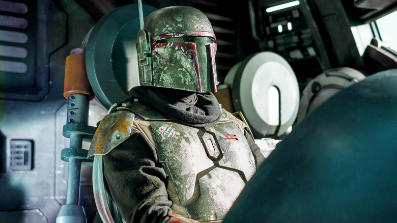 Boba Fett aboard his ship in The Mandalorian