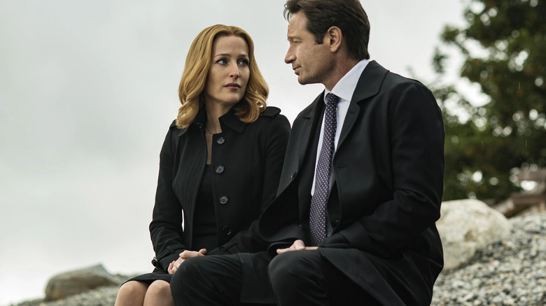 Gillian Anderson and David Duchovny in X-Files