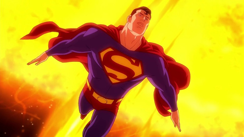Superman flies through the sun in All-Star Superman