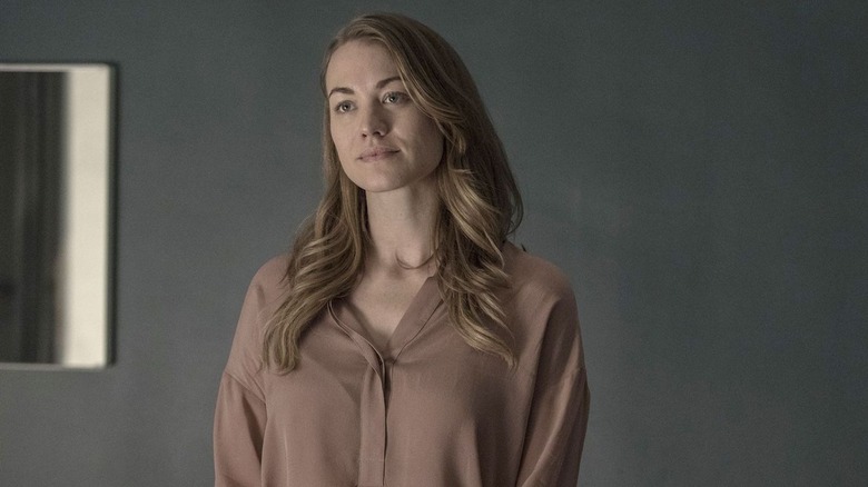 Yvonne Strahovski as Serena Joy in The Handmaid's Tale
