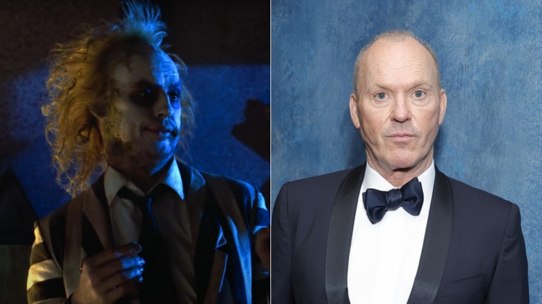 Michael Keaton in Beetlejuice and in 2023