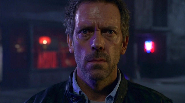 Hugh Laurie as Dr. Gregory House staring intensely on House M.D.
