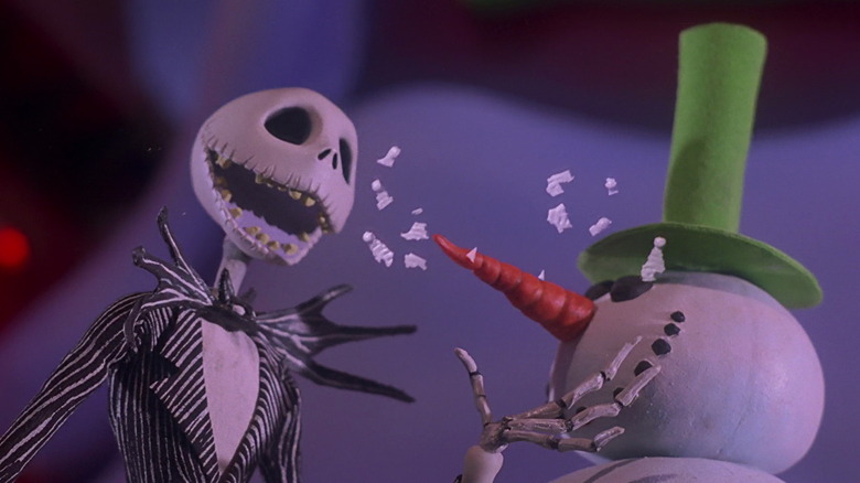 Nightmare Before Christmas Skellington Snowman