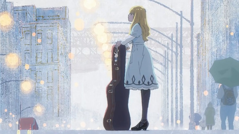 Carole and Tuesday tuesday stands with guitar