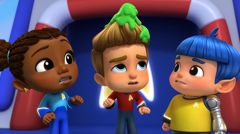 Roo, J.R. (with boogers in his hair), and Sprocket on Star Trek: Scouts