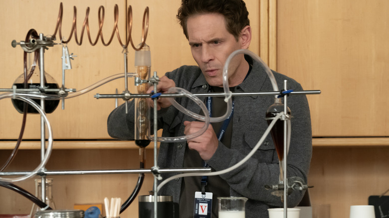 Glenn Howerton as Dennis with a chemistry set on It's Always Sunny in Philadelphia