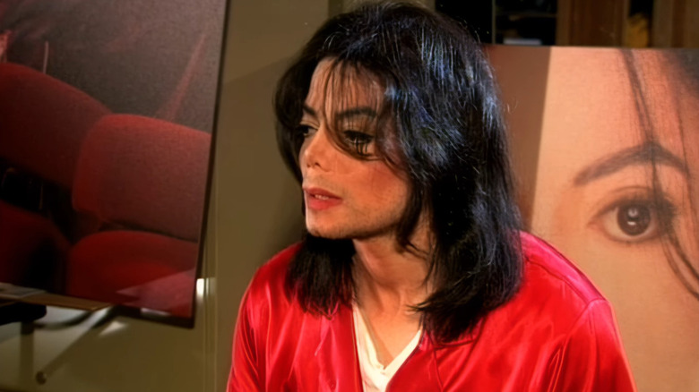 Michael Jackson in the documentary Living with Michael Jackson