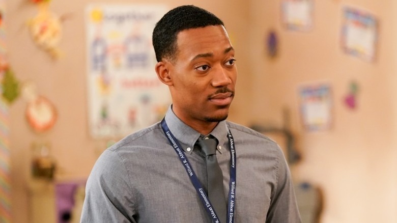 Tyler James Williams as Eddie Gregory in Abbott Elementary