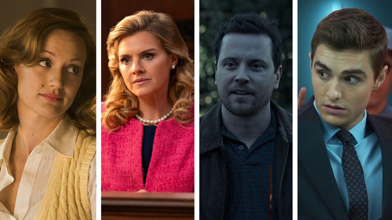 Images of Kerry Bishé in Halt and Catch Fire and Dave Franco in Together, edited next to each other