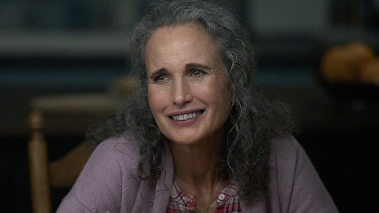 Andie MacDowell as Del Landry smiling in The Way Home