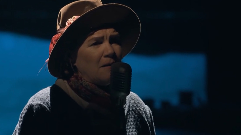 Mare Winningham as Elizabeth Laine singing "Like a Rolling Stone" in Girl from the North Country