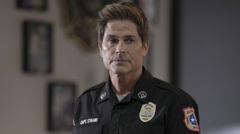 Rob Lowe as Owen Strand wearing a uniform in 9-1-1: Lone Star