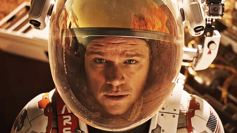 Damon died as Dr. Mark and Watti from his helmet in Mars