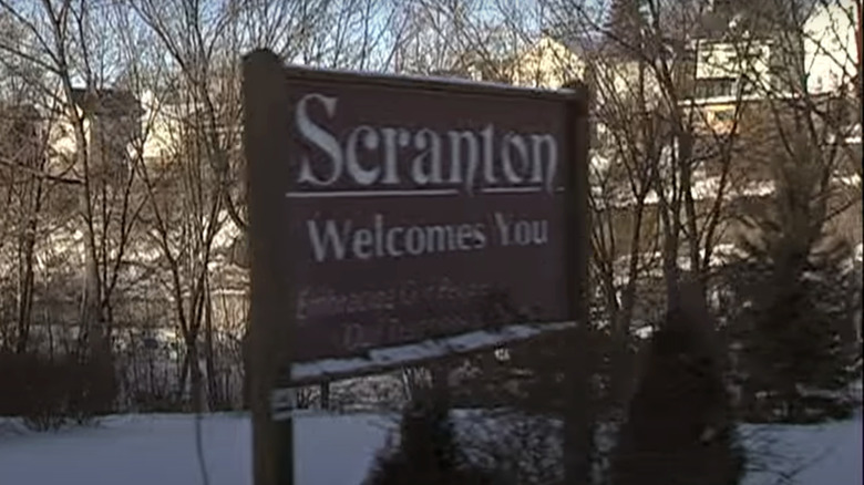 The Scranton Welcome sign is seen during the opening credits of The Office
