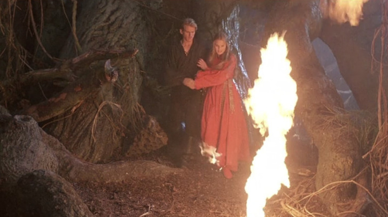 The Princess Bride - Westley and Buttercup in the fire swamp