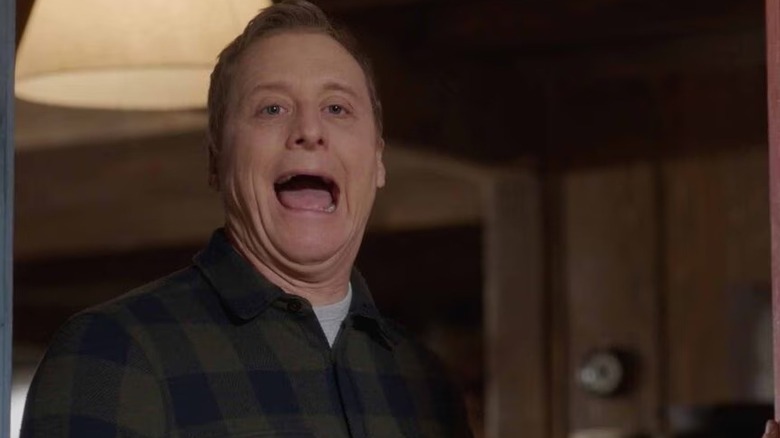 Harry attempts to laugh in Resident Alien