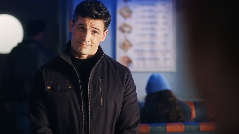 Joseph smirks at Harry in the diner in Resident Alien