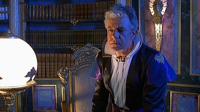 Emperor Shaddam IV in a library in Frank Herbert's Dune.