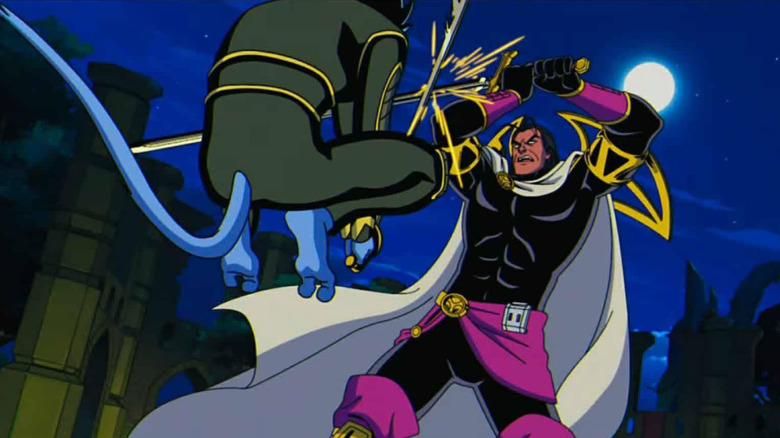 Nightcrawler and Exodus locked in sword duel in X-Men '97