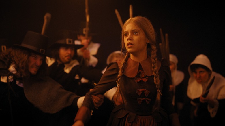 The pilgrims accuse Goody of witchcraft and heresy in Wednesday