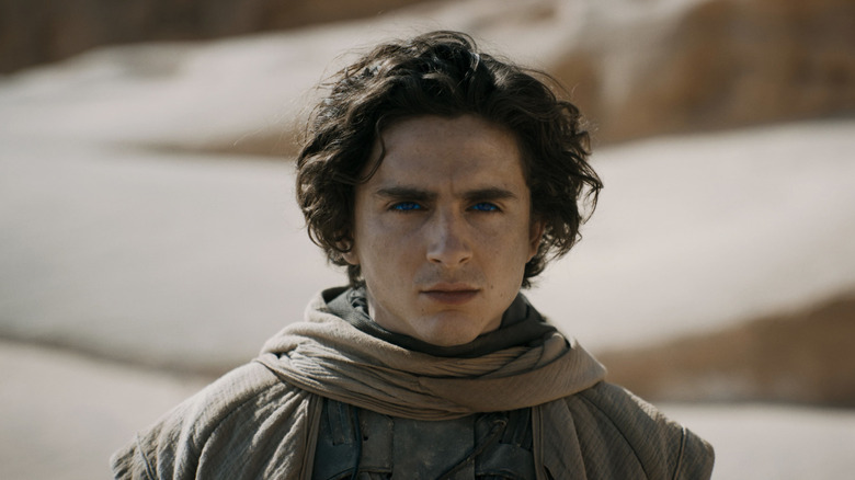 Paul looking somber in Dune: Part Two