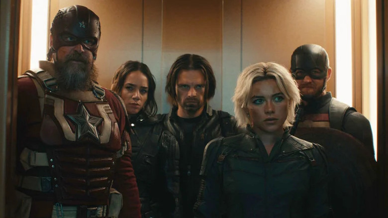 Thunderbolts*: Red Guardian, Ghost, Bucky, Yelena and John Walker
