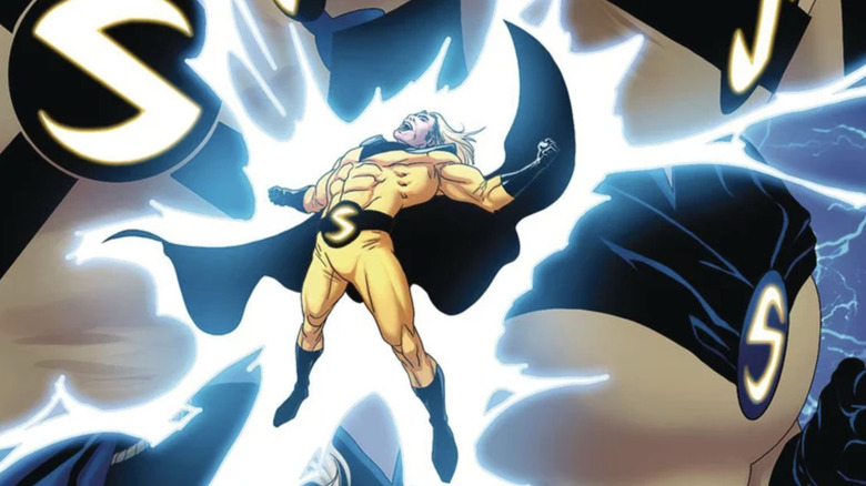 Sentry releasing lightning enegy Marvel Comics