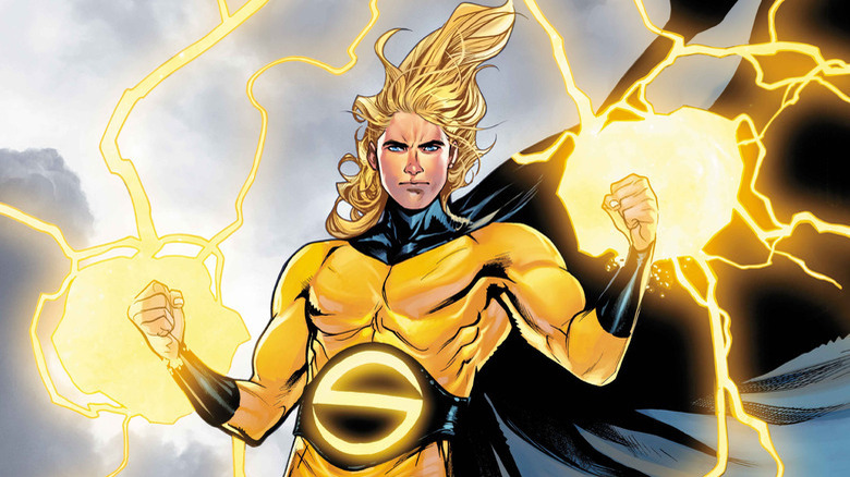 The Sentry creates lightning bolts in Marvel comic