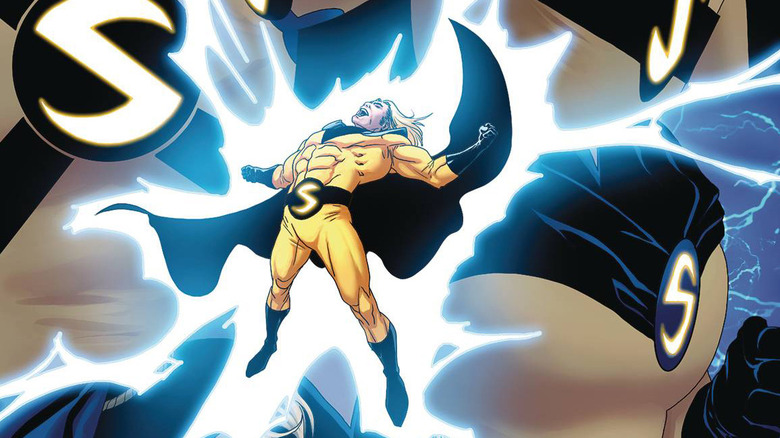 Marvel Comics drawing of the Sentry