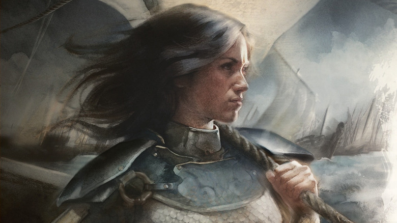 Nymeria painted by JK Drummond from The World of Ice and Fire book 
