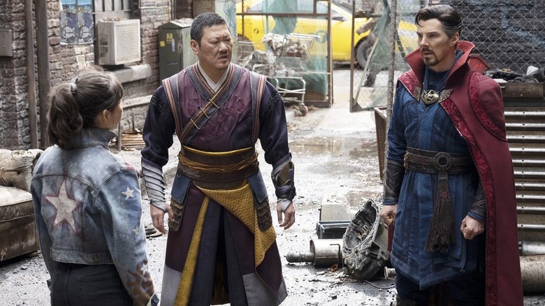America Wong and Stephen in Doctor Strange in the Multiverse of Madness