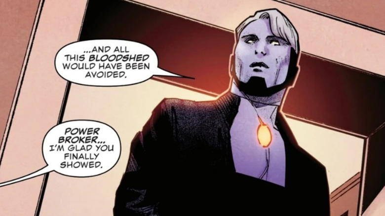 The Power Broker entering a room in Avengers: The Initiative Annual