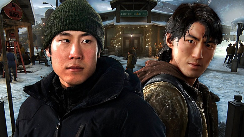 A composite image of Jesse from The Last of Us Part II and Young Mazino as Jesse in HBO's The Last of Us