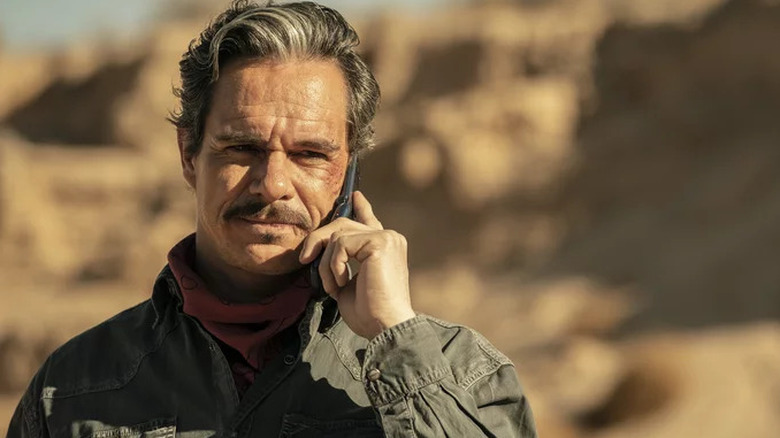 Tony Dalton's Lalo Salamanca on the phone on Better Call Saul