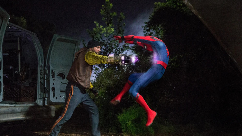 Logan Marshall-Green's Jackson Brice shocks Tom Holland's Spider-Man in Spider-Man: Homecoming