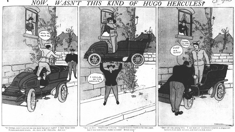 A classic Hugo Hercules comic strip from the Chicago Tribune.