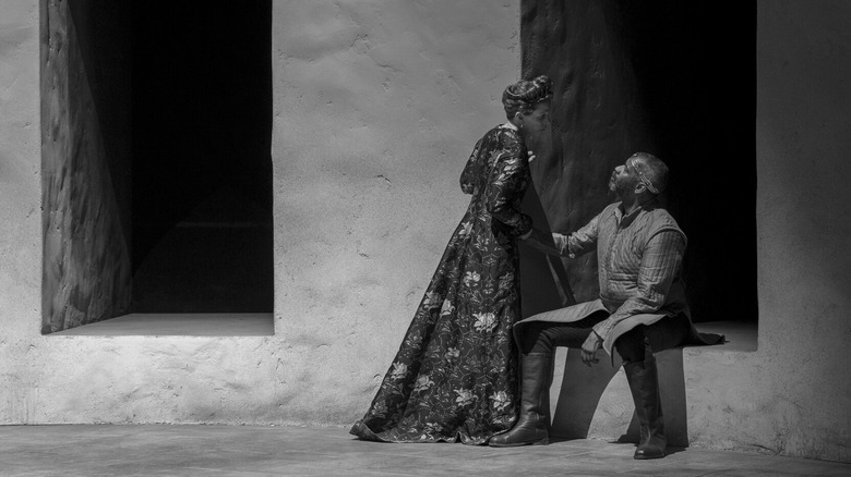 Frances McDormand and Denzel Washington in The Tragedy of Macbeth