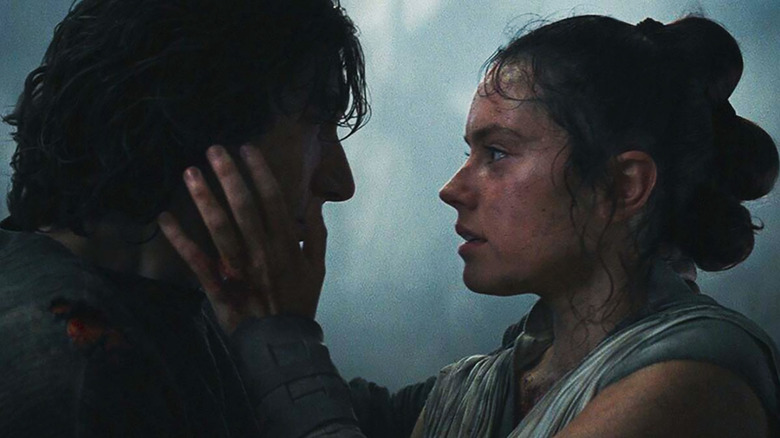 Rey and Kylo Ren in Star Wars