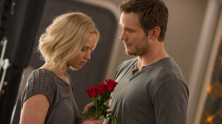 Jennifer Lawrence and Chris Pratt in Passengers