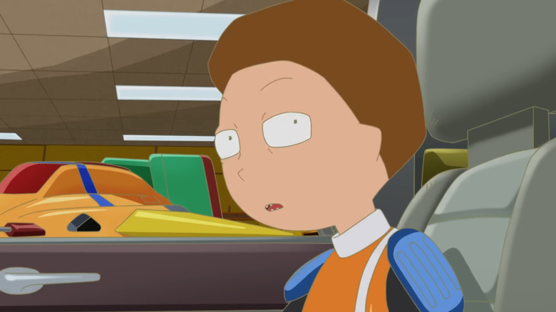 Rick and Morty: The Anime, Morty giving Rick the side-eye